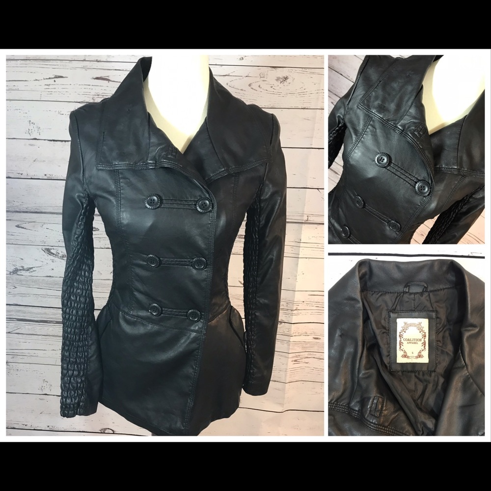 Coalition Apparel Black fitted Jacket S